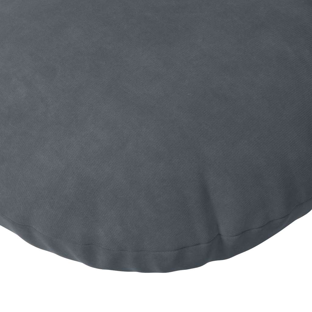 Cuscini per Seduta 2 pcs Grigio scuro Ø30 x 13 cm Velluto | homemem39