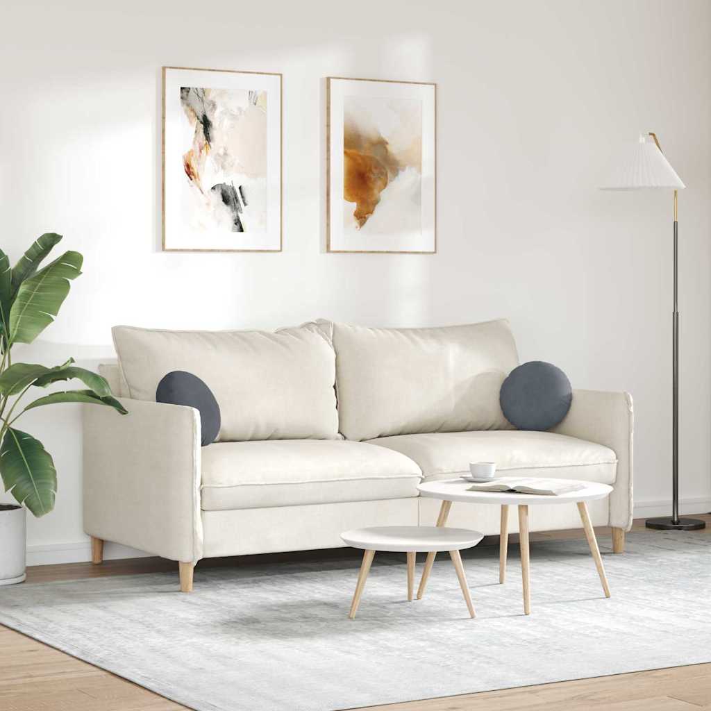 Cuscini per Seduta 2 pcs Grigio scuro Ø30 x 13 cm Velluto | homemem39