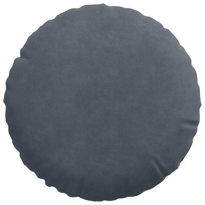 Cuscini per Seduta 2 pcs Grigio scuro Ø30 x 13 cm Velluto