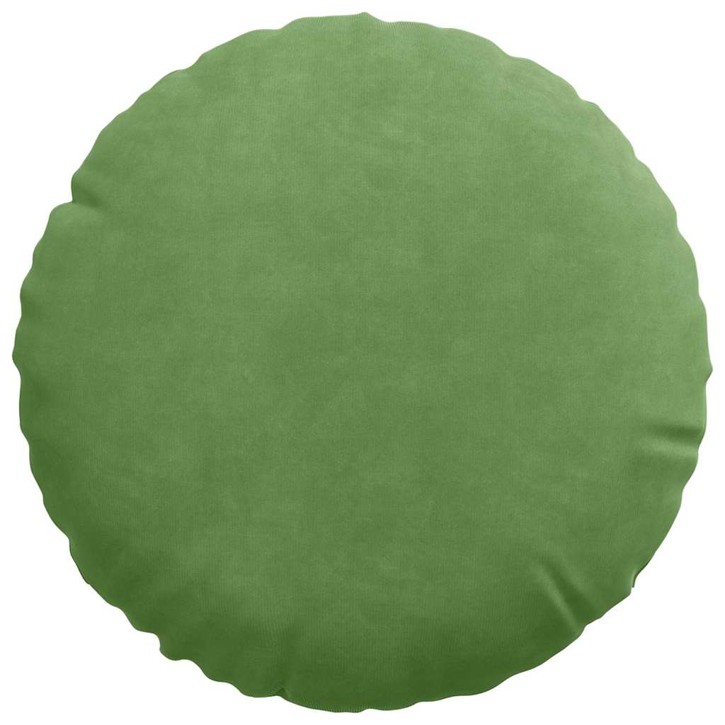 Cuscini per Seduta 2 pcs Verde chiaro Ø30 x 13 cm Velluto | homemem39