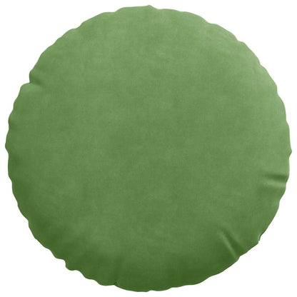 Cuscini per Seduta 2 pcs Verde chiaro Ø30 x 13 cm Velluto
