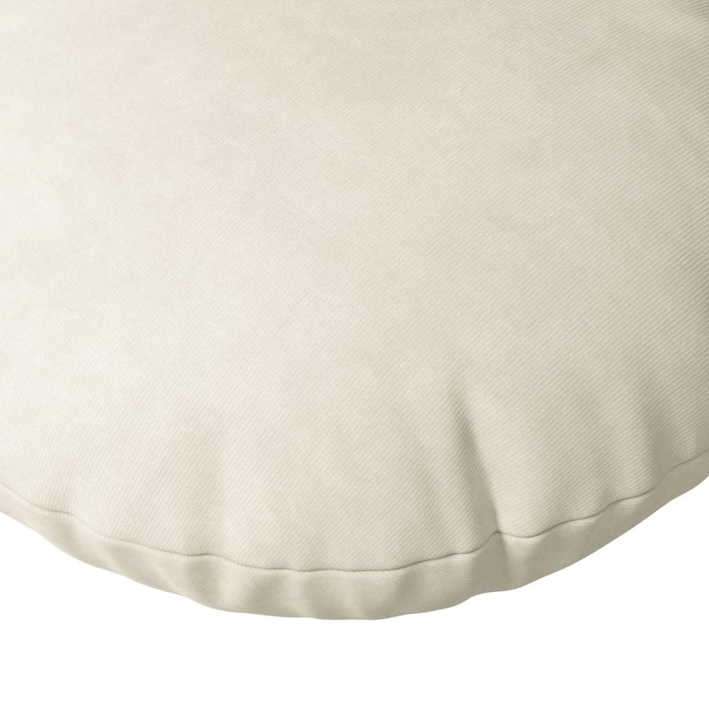 Cuscini per Seduta 2 pcs Crema Ø30 x 13 cm Velluto | homemem39