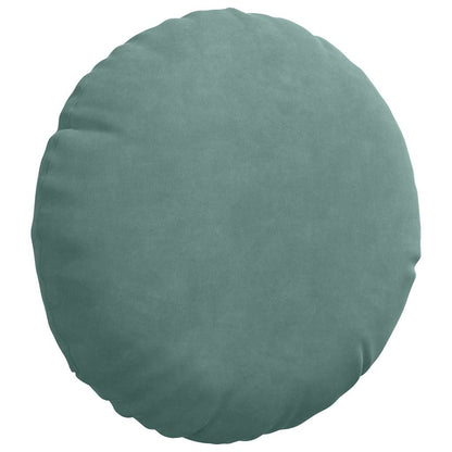 Cuscini per Seduta 2 pcs Verde Mare Ø30 x 13 cm Velluto