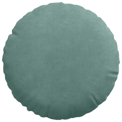 Cuscini per Seduta 2 pcs Verde Mare Ø30 x 13 cm Velluto