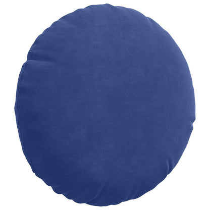 Cuscini per Seduta 2 pcs Blu Polizia Ø30 x 13 cm Velluto