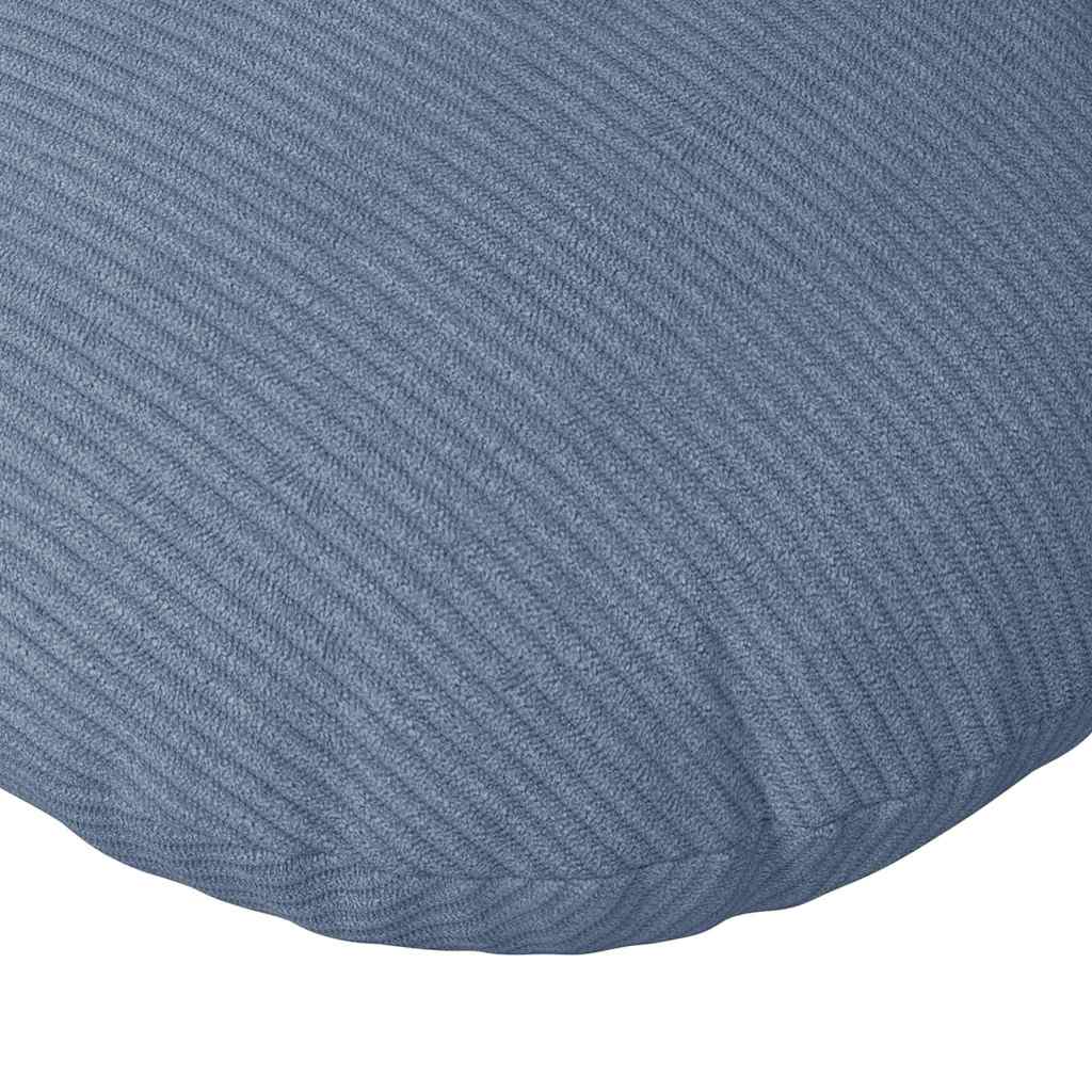 Cuscini per Seduta 2 pcs Blu Ø30 x 13 cm Tessuto in Cords | homemem39