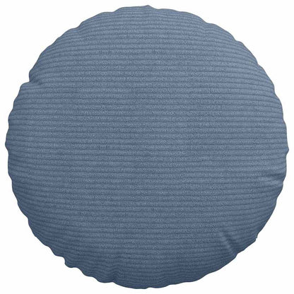 Cuscini per Seduta 2 pcs Blu Ø30 x 13 cm Tessuto in Cords | homemem39