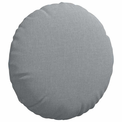 Cuscini per Seduta 2 pcs Grigio chiaro Ø40 x 13 cm Tessuto