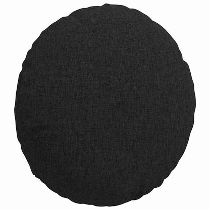 Cuscini per Seduta 2 pcs Nero Ø40 x 13 cm Tessuto | homemem39