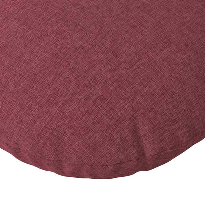 Cuscini per Seduta 2 pcs Rosso Vino Ø40 x 13 cm Tessuto | homemem39