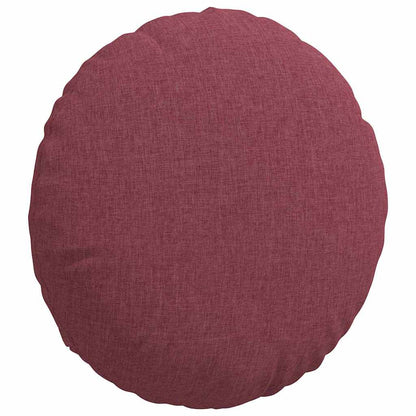 Cuscini per Seduta 2 pcs Rosso Vino Ø40 x 13 cm Tessuto | homemem39