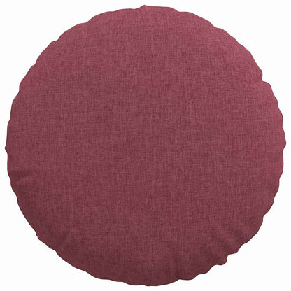 Cuscini per Seduta 2 pcs Rosso Vino Ø40 x 13 cm Tessuto
