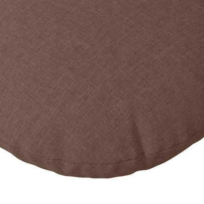 Cuscini per Seduta 2 pcs Marrone Ø40 x 13 cm Tessuto