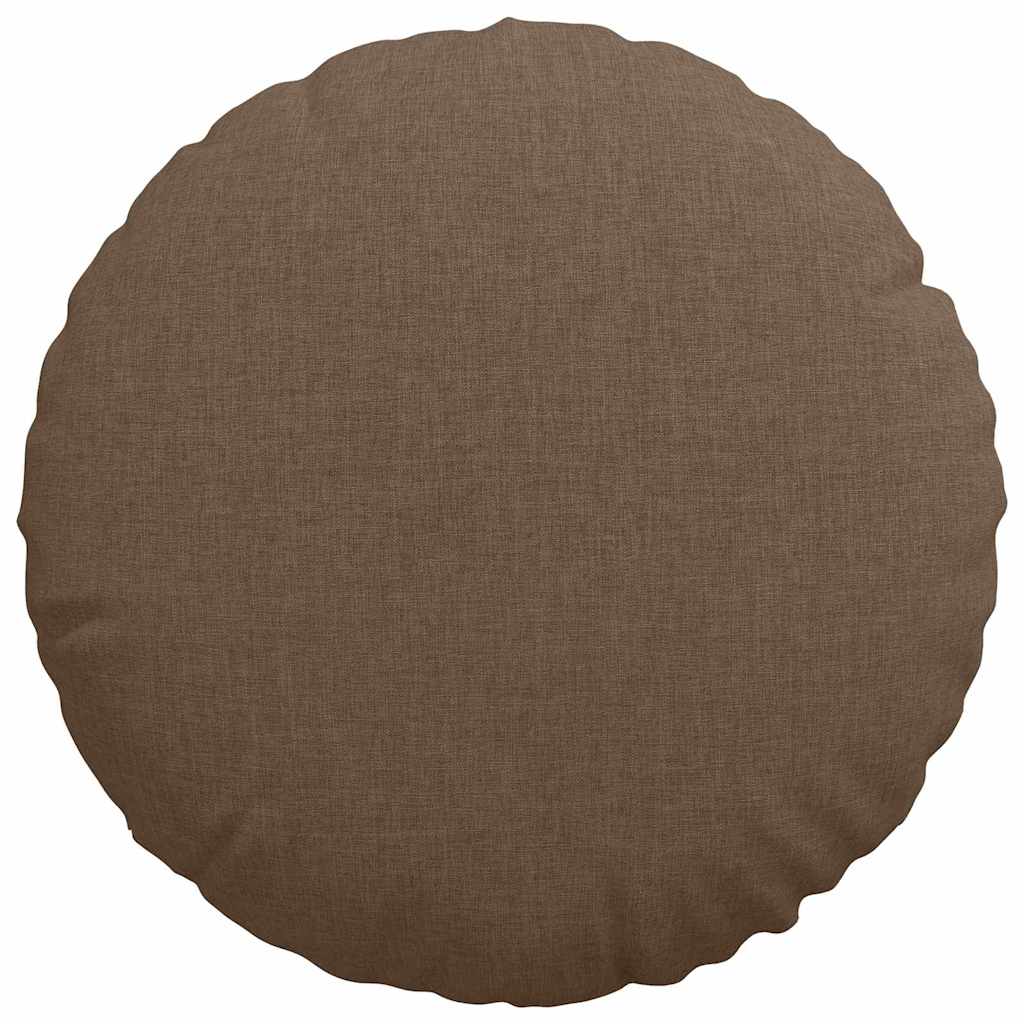 Cuscini per Seduta 2 pcs Marrone Ø40 x 13 cm Tessuto