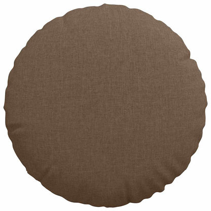 Cuscini per Seduta 2 pcs Marrone Ø40 x 13 cm Tessuto