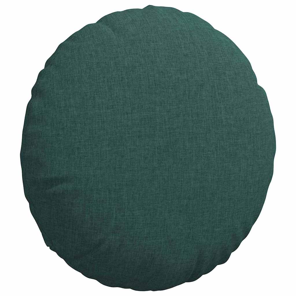 Cuscini per Seduta 2 pcs Verde Scuro Ø40 x 13 cm Tessuto | homemem39