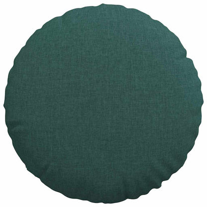 Cuscini per Seduta 2 pcs Verde Scuro Ø40 x 13 cm Tessuto | homemem39
