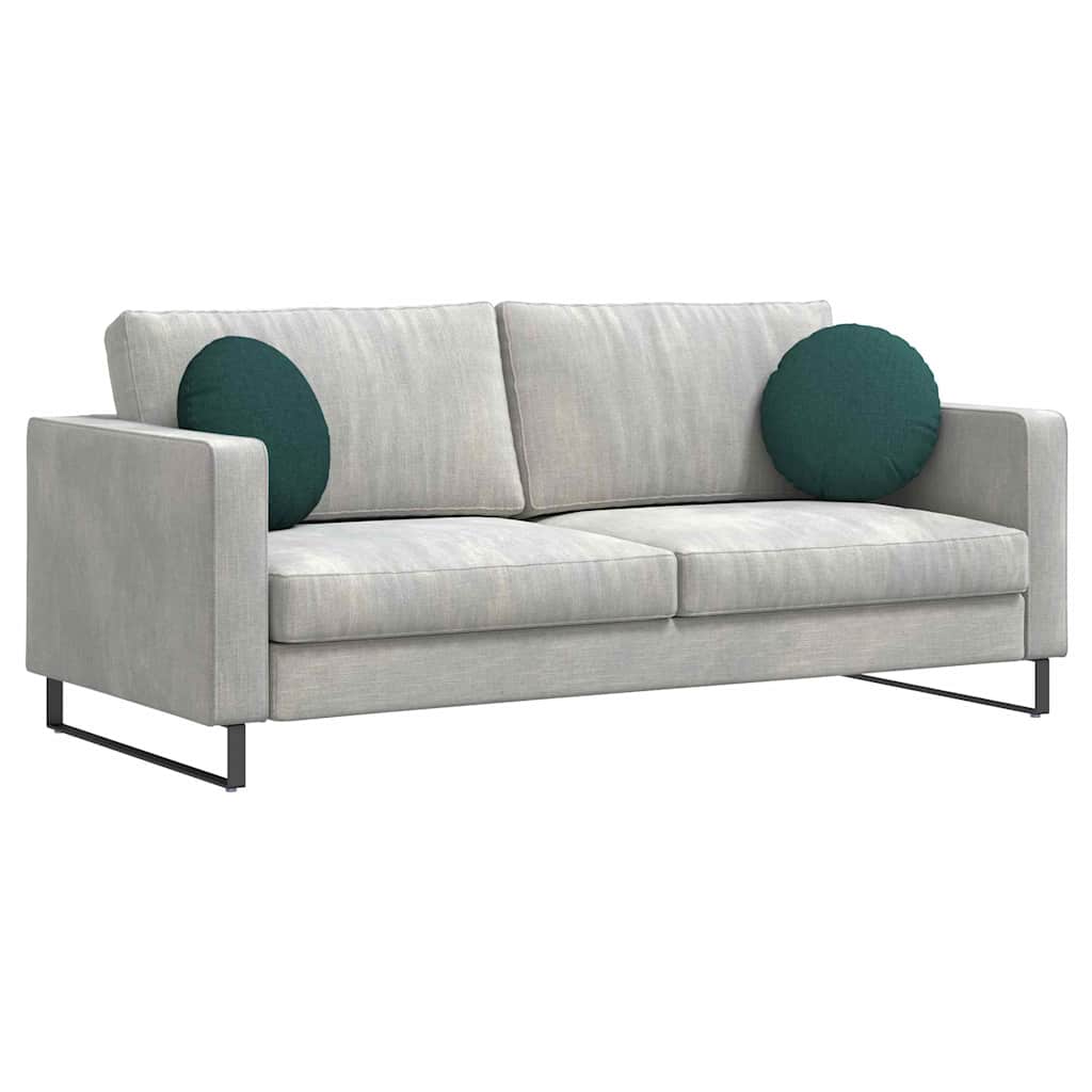 Cuscini per Seduta 2 pcs Verde Scuro Ø40 x 13 cm Tessuto | homemem39