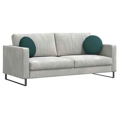 Cuscini per Seduta 2 pcs Verde Scuro Ø40 x 13 cm Tessuto