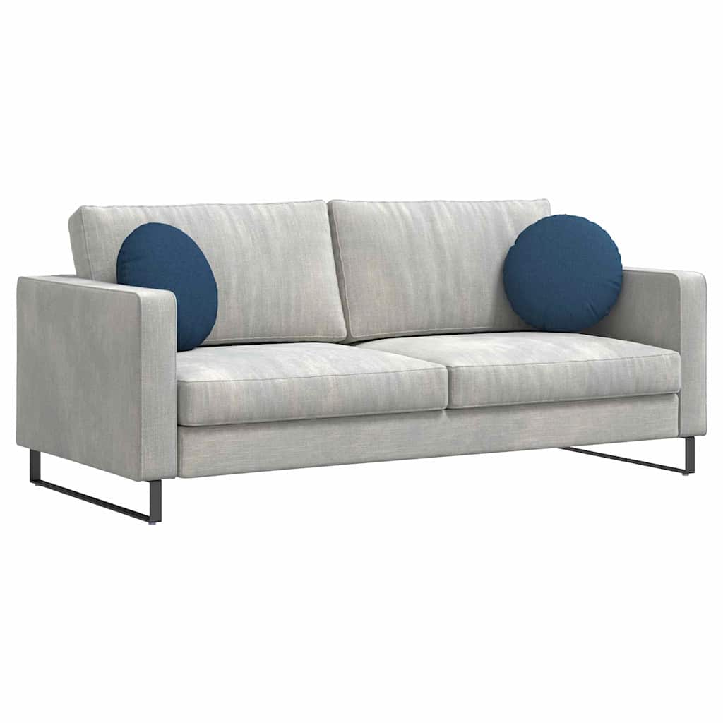 Cuscini per Seduta 2 pcs Blu Ø40 x 13 cm Tessuto | homemem39