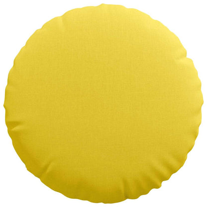 Cuscini per Seduta 2 pcs Giallo Chiaro Ø40 x 13 cm Tessuto | homemem39