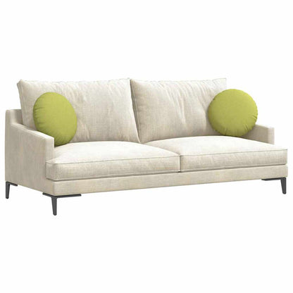Cuscini per Seduta 2 pcs Verde chiaro Ø40 x 13 cm Tessuto | homemem39