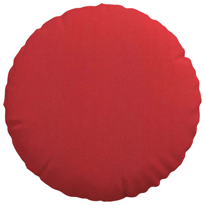 Cuscini per Seduta 2 pcs Rosso Ø40 x 13 cm Tessuto | homemem39