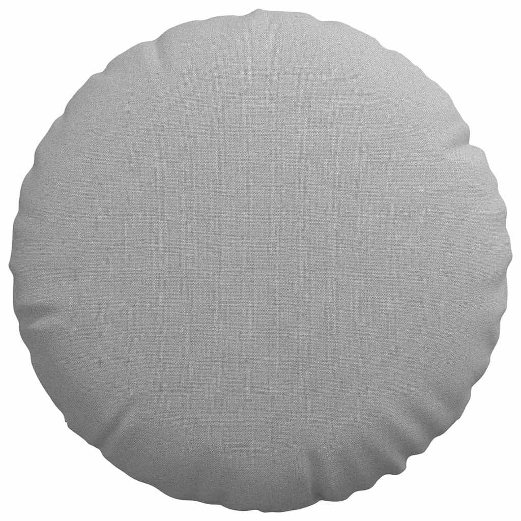 Cuscini per Seduta 2 pcs Grigio Nuvola Ø40 x 13 cm Tessuto | homemem39