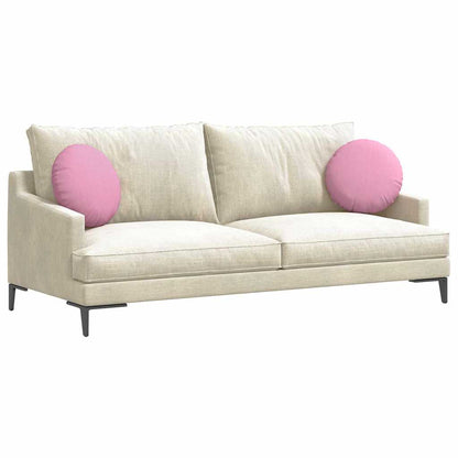 Cuscini per Seduta 2 pcs Rosa Ø40 x 13 cm Tessuto