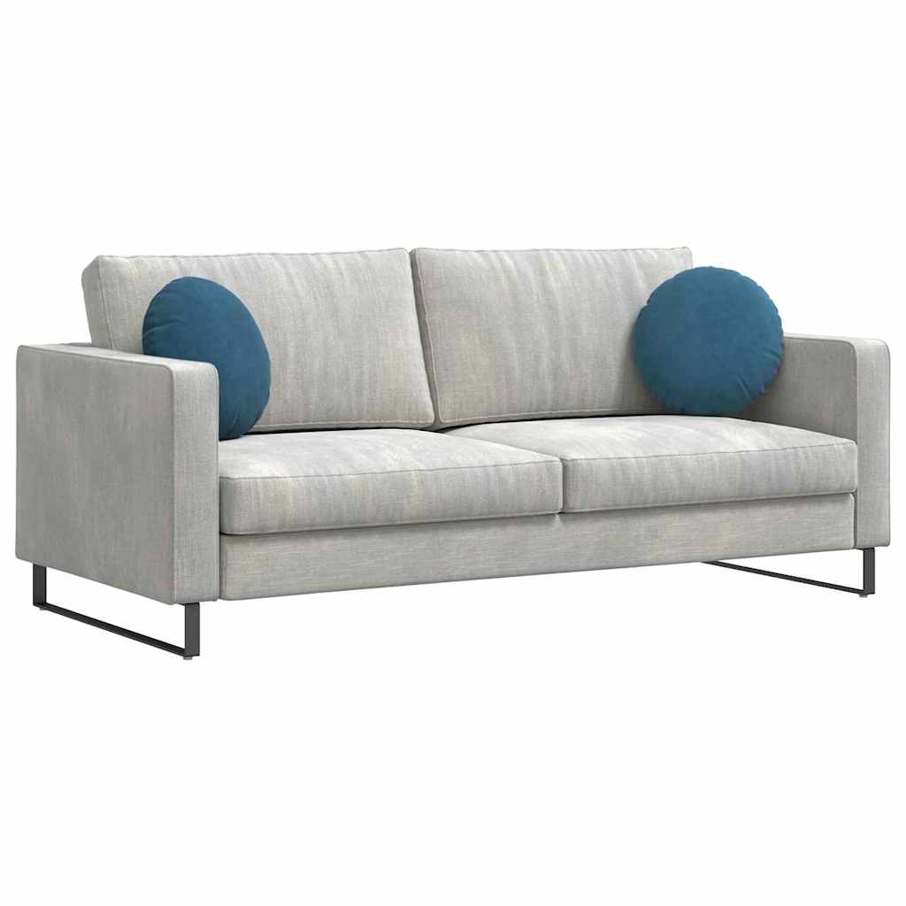 Cuscini per Seduta 2 pcs Blu Ø 40 x 13 cm Velluto | homemem39