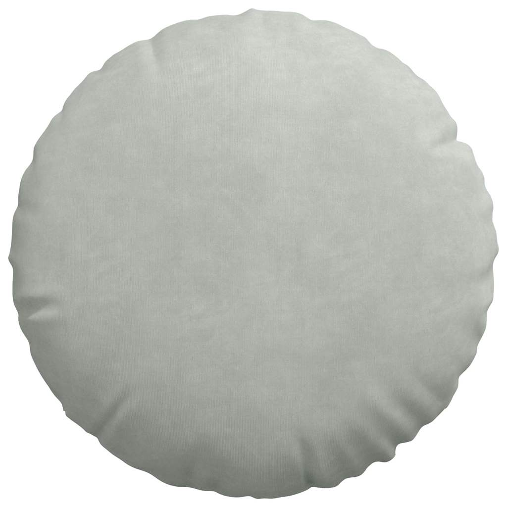 Cuscini per Seduta 2 pcs Grigio chiaro Ø 40 x 13 cm Velluto | homemem39