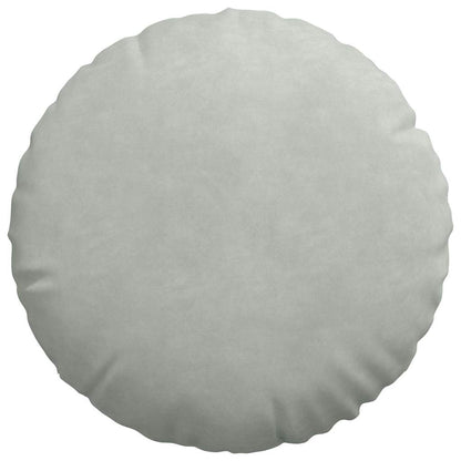Cuscini per Seduta 2 pcs Grigio chiaro Ø 40 x 13 cm Velluto | homemem39