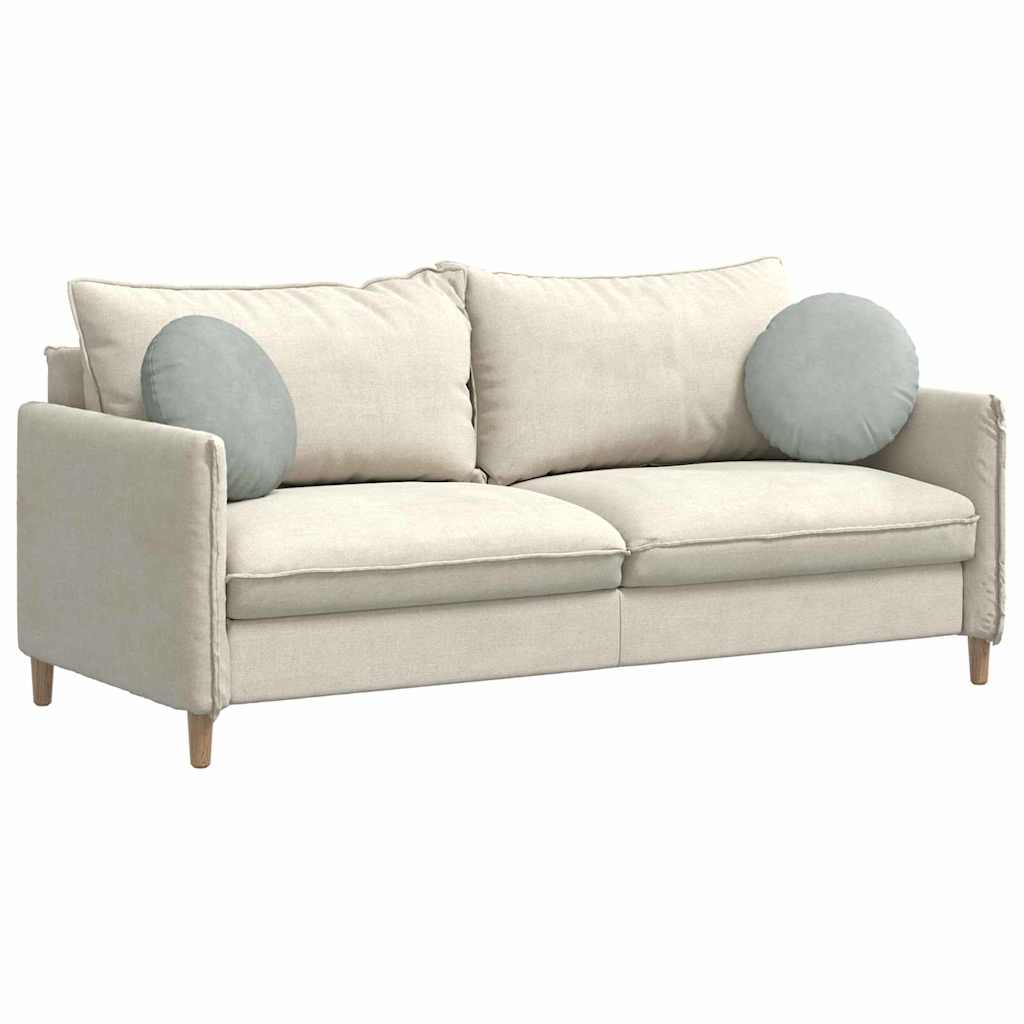 Cuscini per Seduta 2 pcs Grigio chiaro Ø 40 x 13 cm Velluto | homemem39
