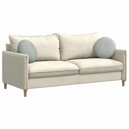 Cuscini per Seduta 2 pcs Grigio chiaro Ø 40 x 13 cm Velluto | homemem39