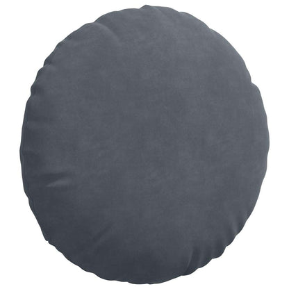 Cuscini per Seduta 2 pcs Grigio scuro Ø 40 x 13 cm Velluto | homemem39