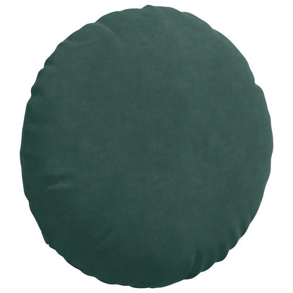 Cuscini per Seduta 2 pcs Verde Scuro Ø 40 x 13 cm Velluto | homemem39