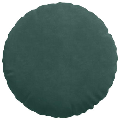 Cuscini per Seduta 2 pcs Verde Scuro Ø 40 x 13 cm Velluto | homemem39