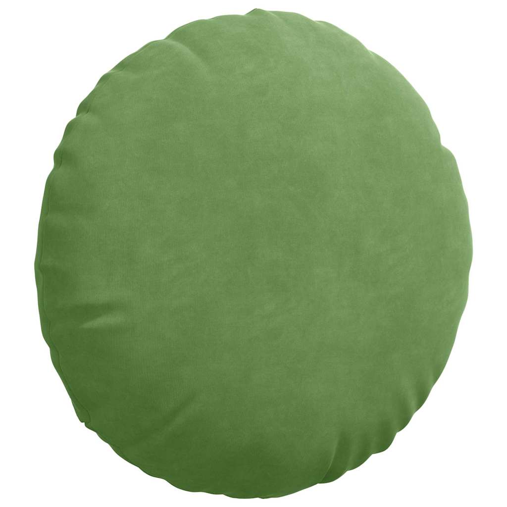 Cuscini per Seduta 2 pcs Verde chiaro Ø 40 x 13 cm Velluto | homemem39