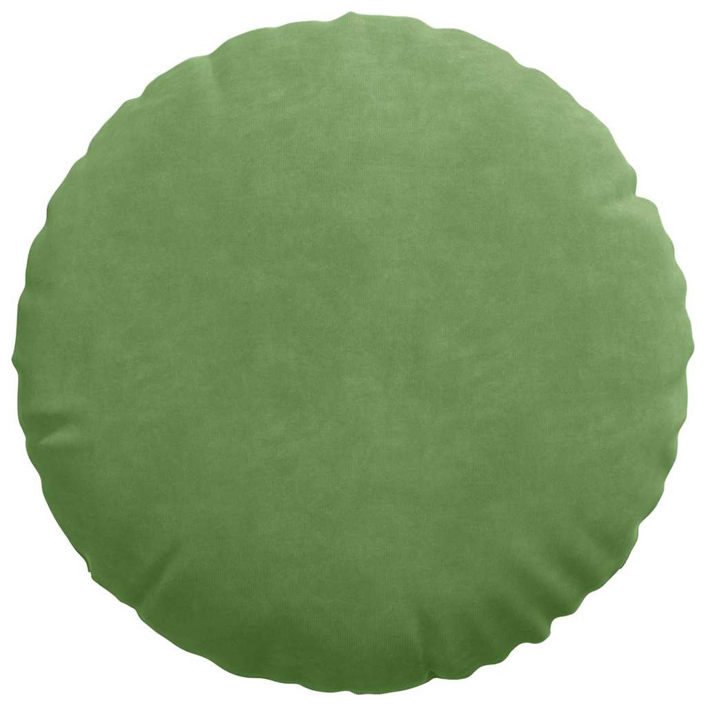 Cuscini per Seduta 2 pcs Verde chiaro Ø 40 x 13 cm Velluto | homemem39