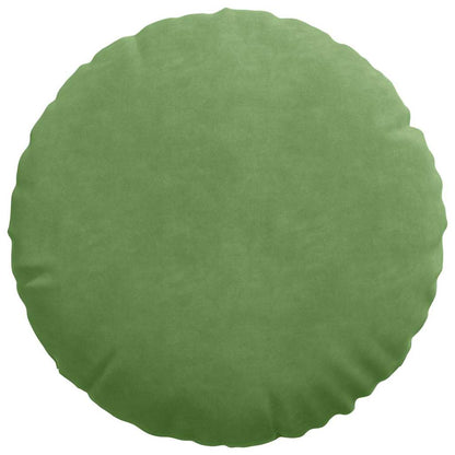 Cuscini per Seduta 2 pcs Verde chiaro Ø 40 x 13 cm Velluto