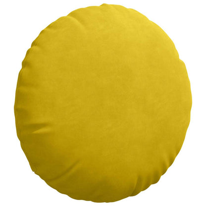 Cuscini per Seduta 2 pcs Giallo Ø 40 x 13 cm Velluto | homemem39