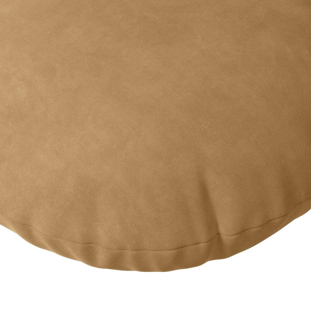 Cuscini per Seduta 2 pcs Marrone Ø 40 x 13 cm Velluto | homemem39