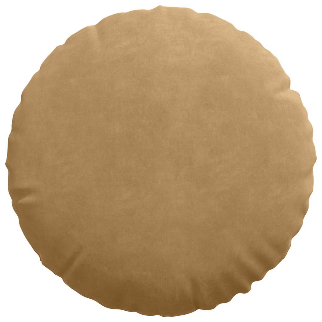 Cuscini per Seduta 2 pcs Marrone Ø 40 x 13 cm Velluto | homemem39