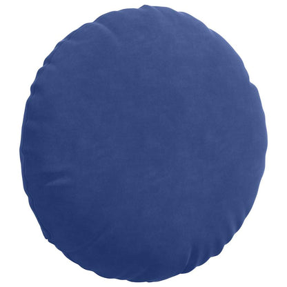 Cuscini per Seduta 2 pcs Blu Polizia Ø 40 x 13 cm Velluto | homemem39