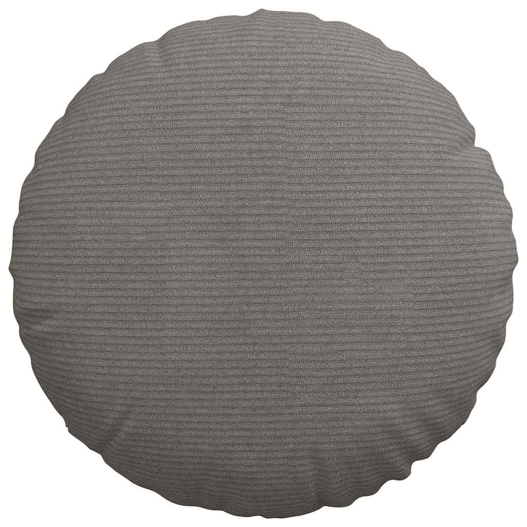 Cuscini per Seduta 2 pcs Grigio chiaro Ø 40 cm Tessuto in Cords | homemem39