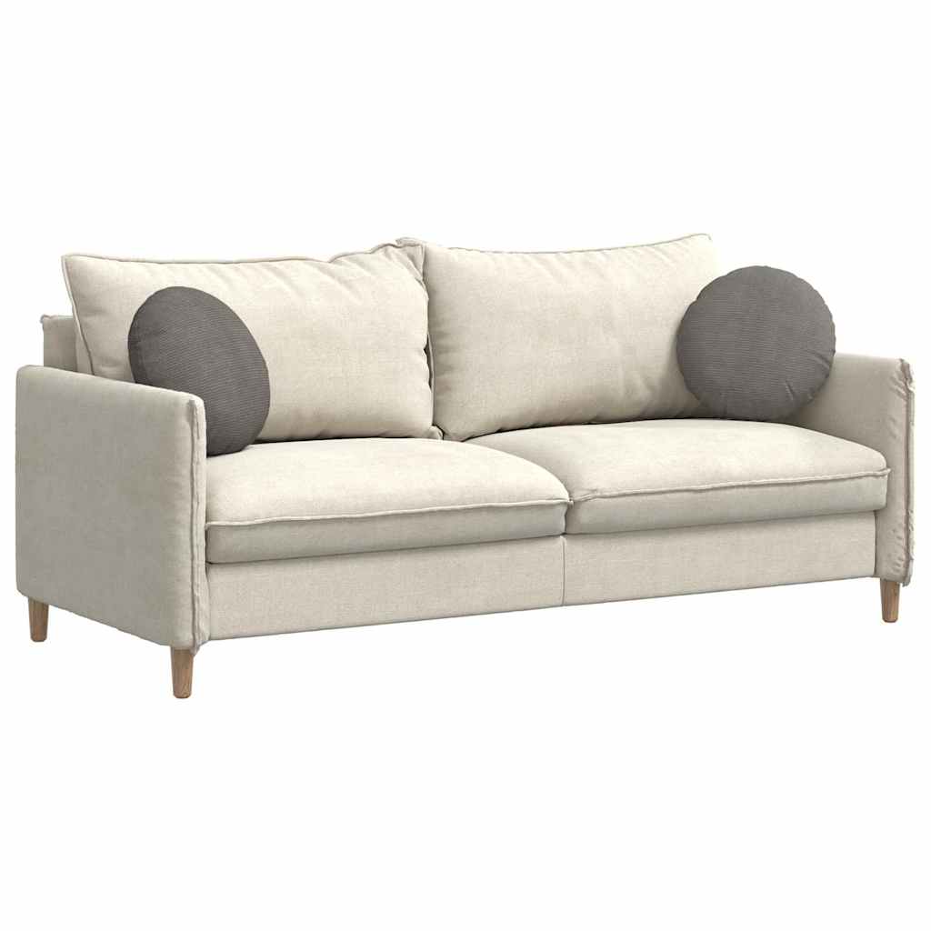 Cuscini per Seduta 2 pcs Grigio chiaro Ø 40 cm Tessuto in Cords | homemem39