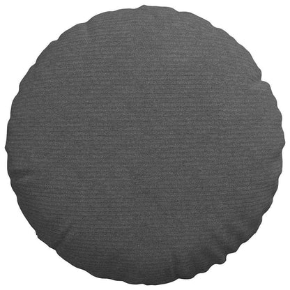 Cuscini per Seduta 2 pcs Grigio scuro Ø 40 cm Tessuto in Cords | homemem39