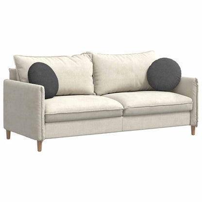 Cuscini per Seduta 2 pcs Grigio scuro Ø 40 cm Tessuto in Cords | homemem39