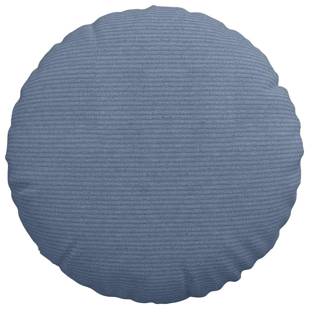 Cuscini per Seduta 2 pcs Blu Ø 40 cm Tessuto in Cords | homemem39