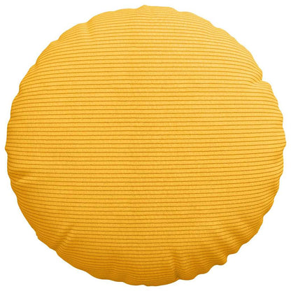Cuscini per Seduta 2 pcs Giallo Chiaro Ø 40 cm Tessuto in Cords | homemem39